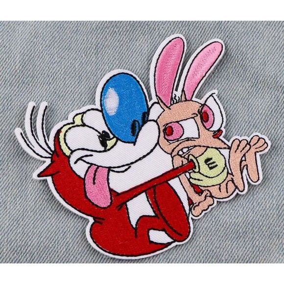 🔥 4” The Ren And Stimpy Show Cute Cartoon Characters Embroidered Iron On Patch - Picture 5 of 6